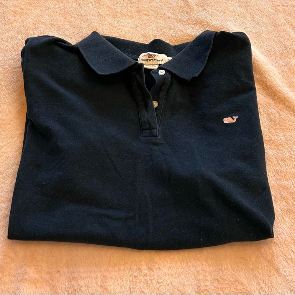 Vineyard Vines Black Polo Shirt